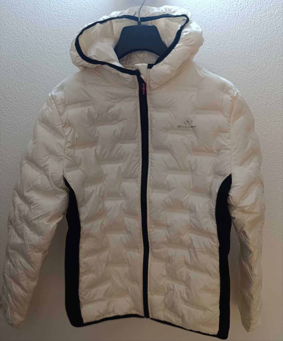 Piumino donna con cappuccio Athl impermeabile